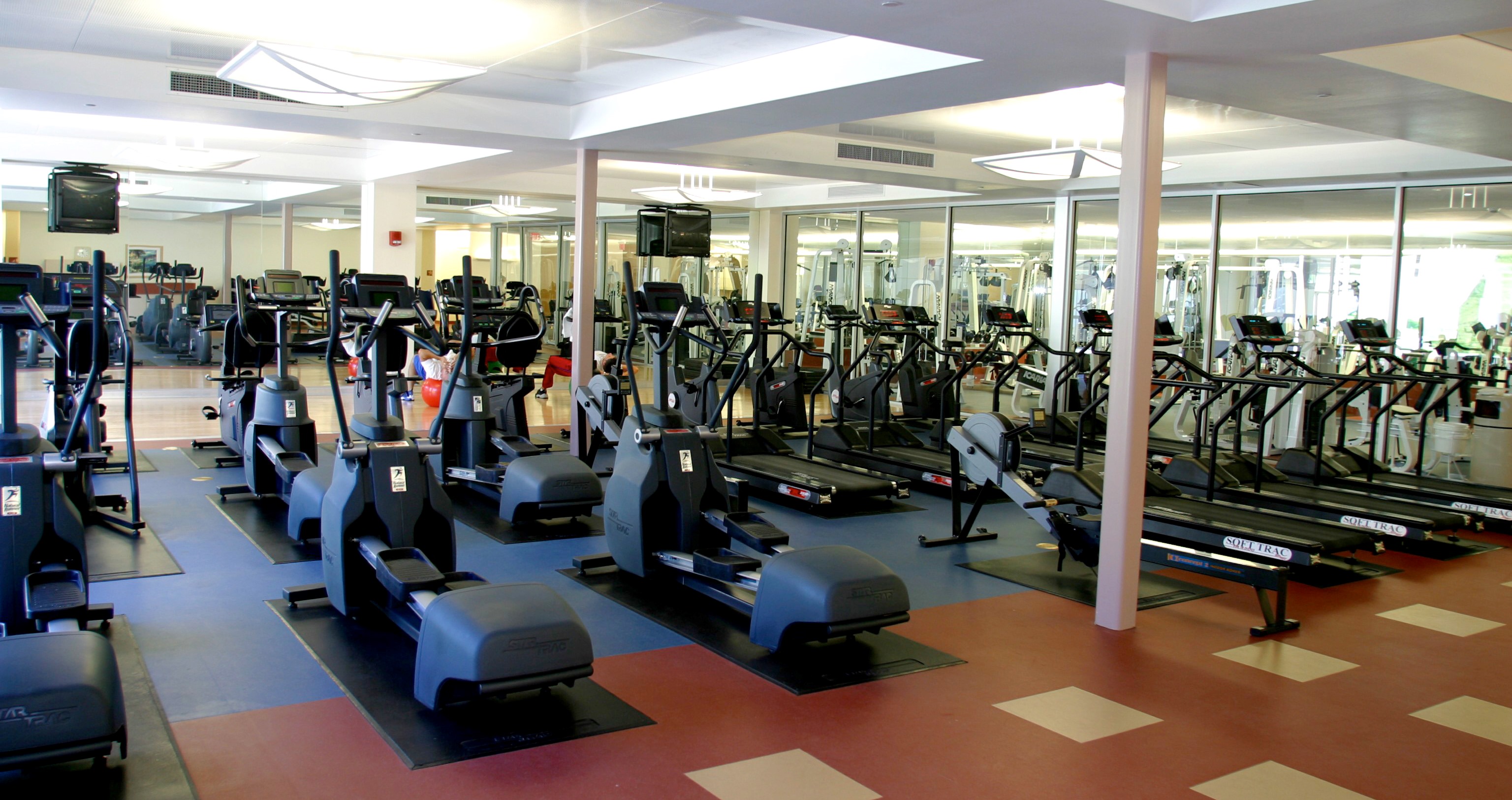 Inside of the Betty Ford Center gym