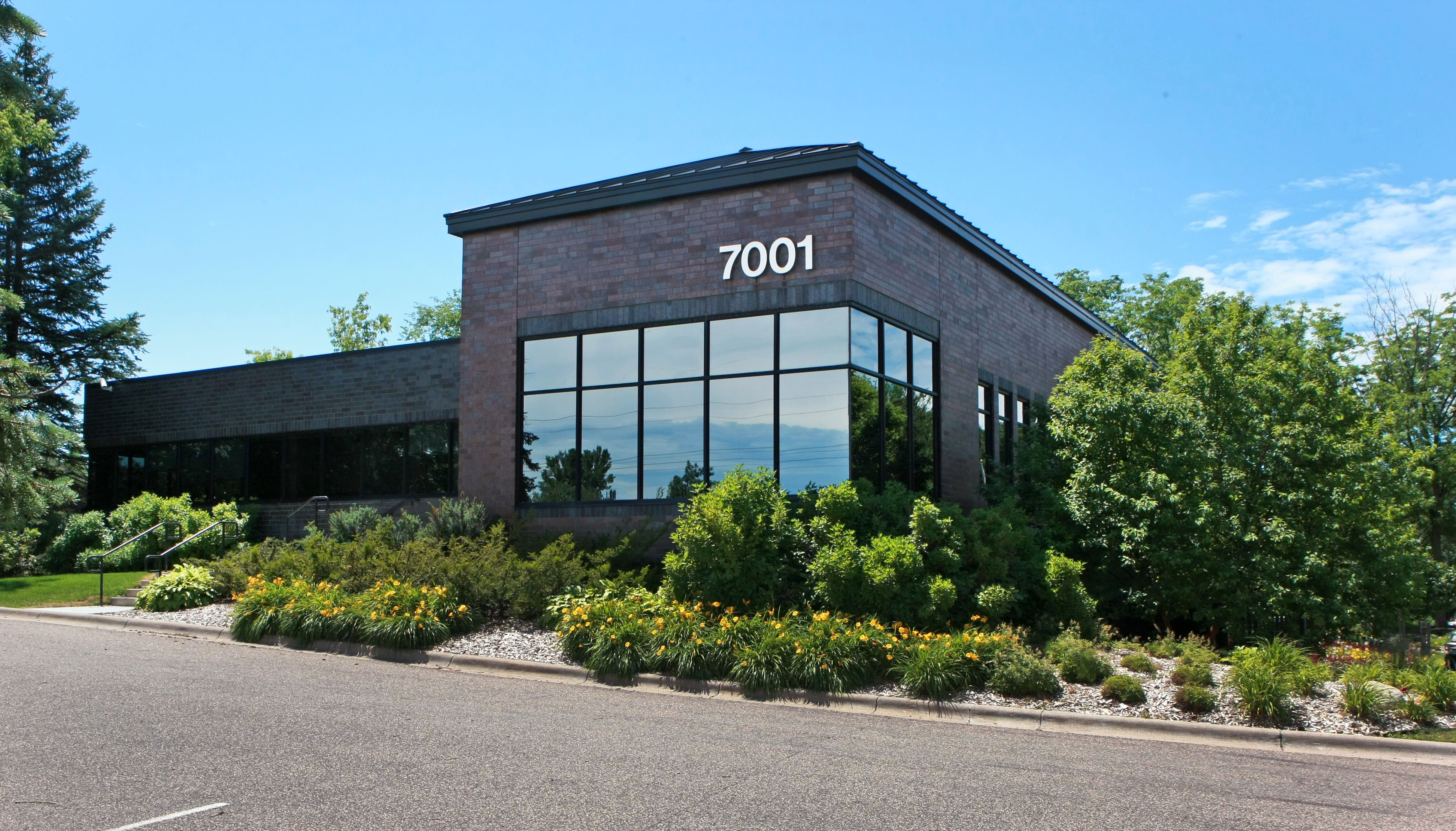 Maple Grove entrance Building